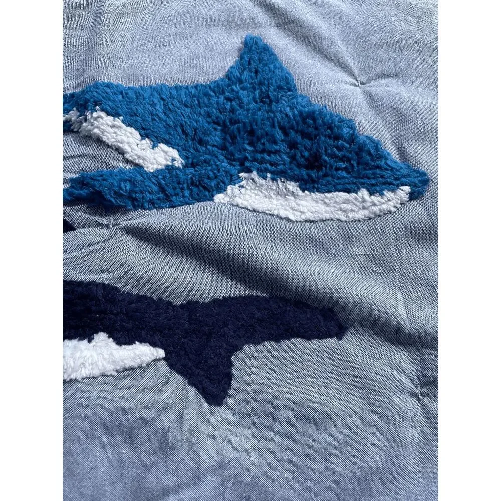Pottery Barn Kids Candlewick Shark Standard Sham
